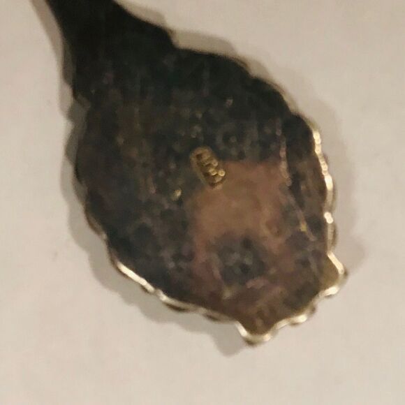 Vintage Souvenir 800 Silver Teaspoon Serving Piece Tea Collector Spoon T… - Picture 4 of 5